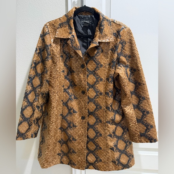 Selene Sport Jackets & Blazers - VINTAGE SELENE SPORT COAT JACKET WOMENS SNAKE PRINTED SIZE XL